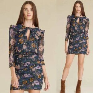 Veronica Beard Peppa Silk Mini Dress Sz 2